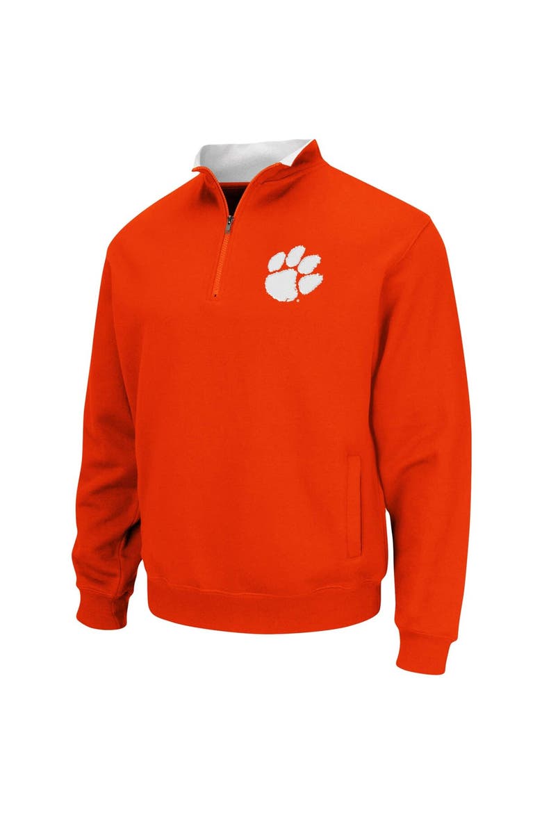 Men's Colosseum Orange Clemson Tigers Tortugas Logo Quarter-Zip Pullover Jacket, Alternate, color, Orange