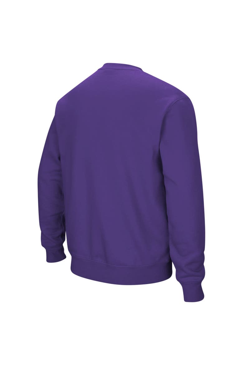 Men's Colosseum Purple Northwestern Wildcats Arch & Logo Crew Neck Sweatshirt, Alternate, color, Purple
