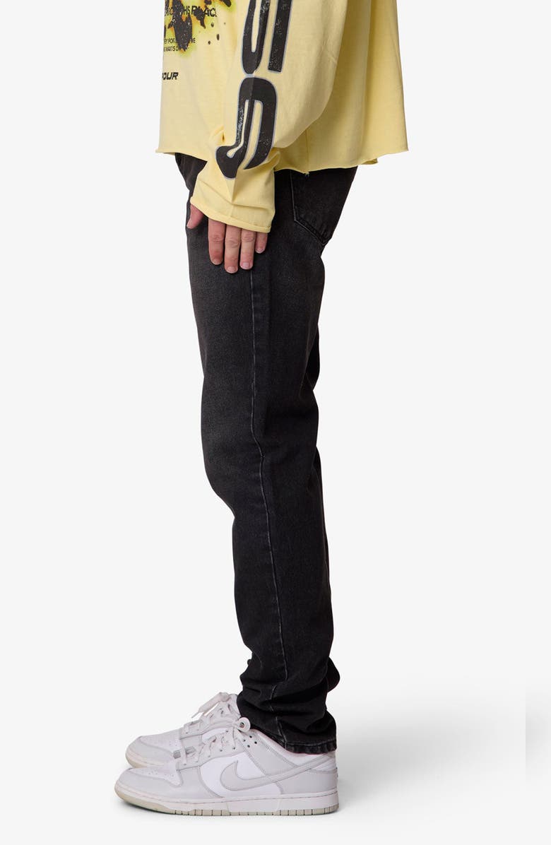 mnml Slim Fit Jeans, Alternate, color, Western Black