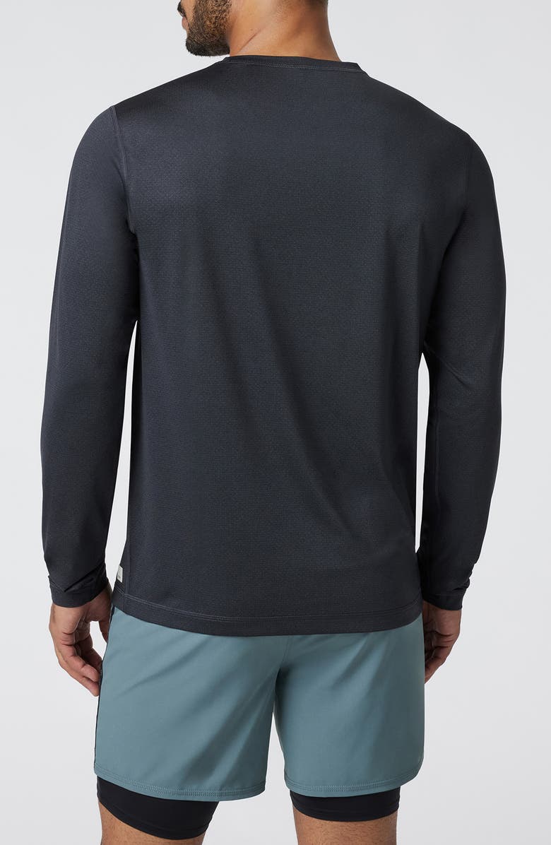 Vuori Long Sleeve Tradewind Performance Tee 2.0, Alternate, color, Black Heather