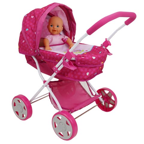 Garden Pram N Doll Set