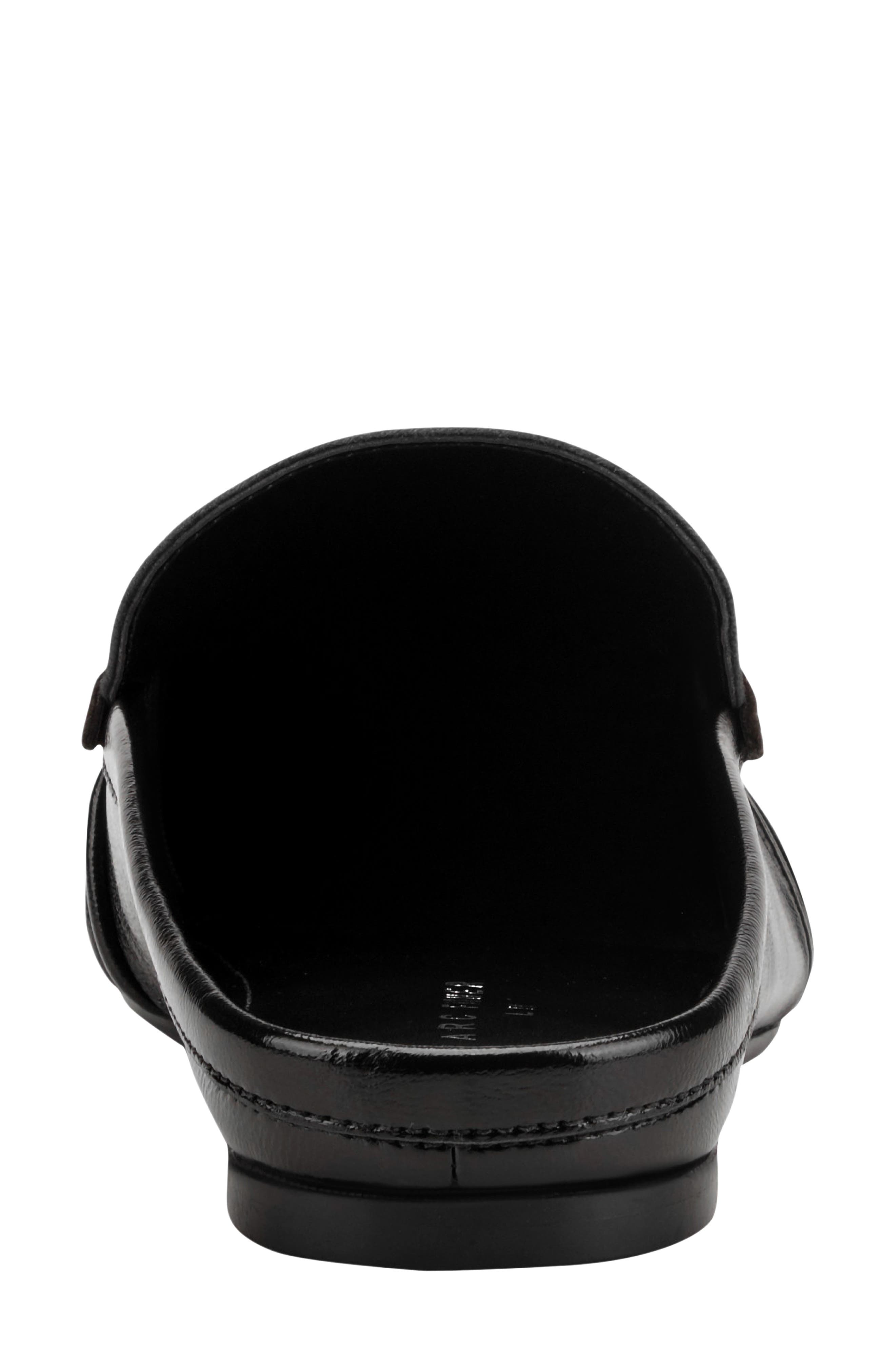 Marc Fisher LTD Jaynie Almond Toe Loafer Mule, Alternate, color, Black