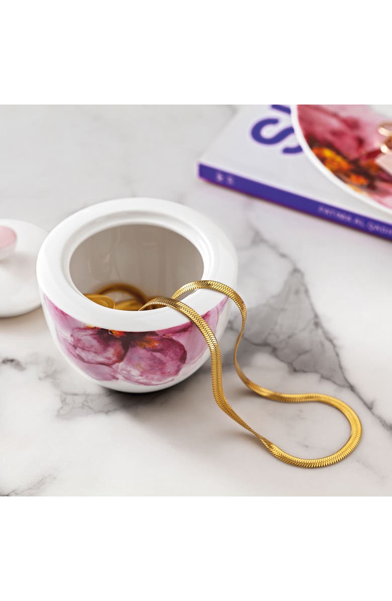 Villeroy & Boch Rose Garden Covered Sugar, Alternate, color, Pink