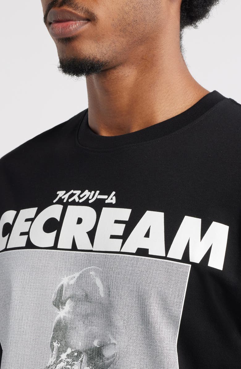 ICECREAM Sip Cotton Graphic T-Shirt, Alternate, color, Black