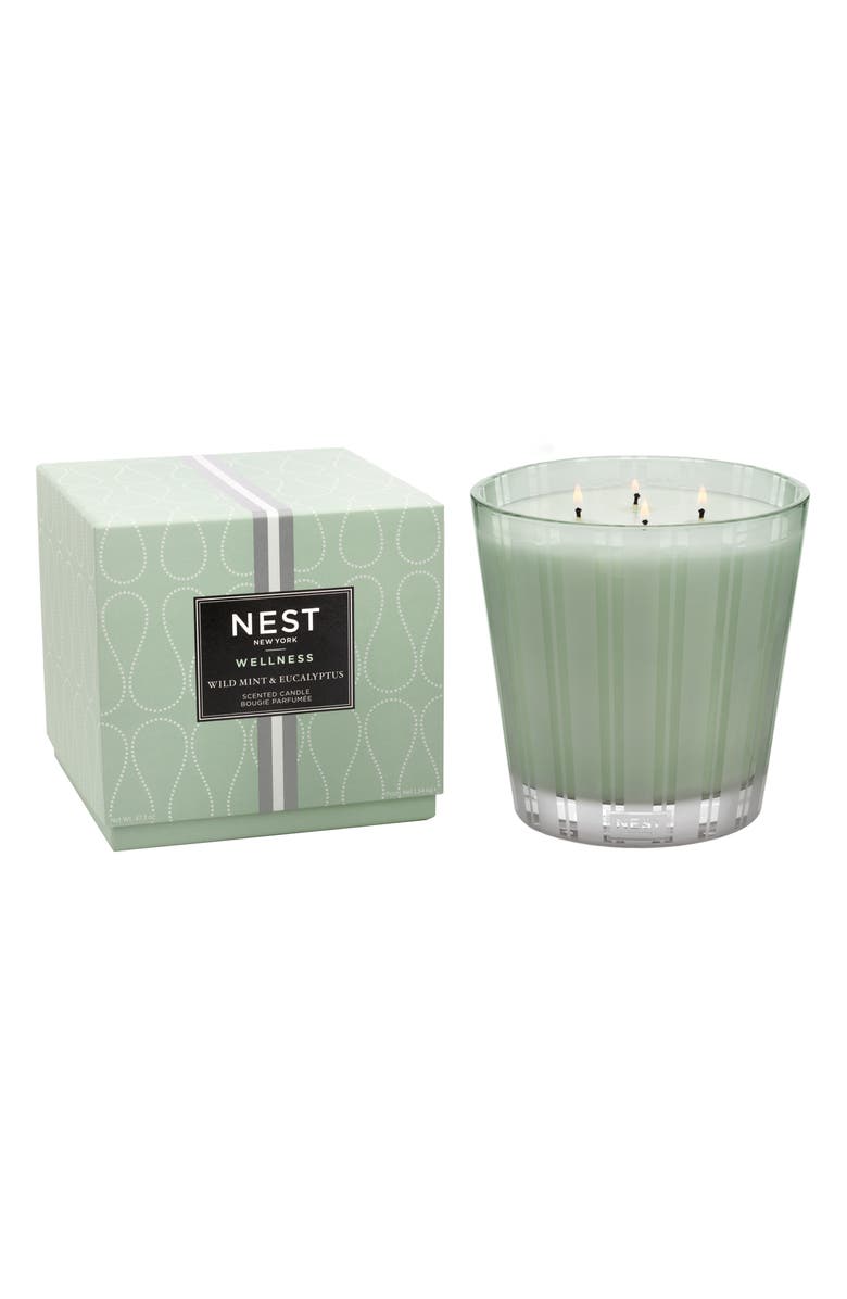NEST New York Wild Mint & Eucalyptus Scented Classic Candle, Alternate, color,