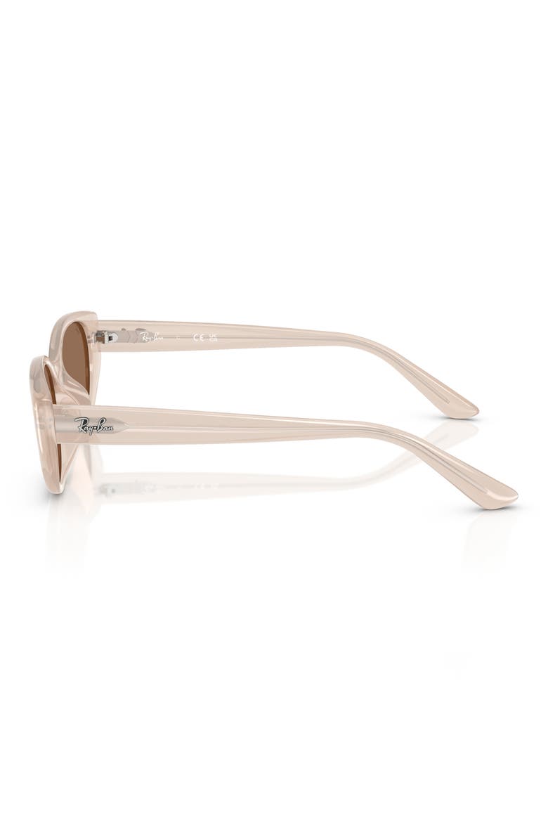 55mm Pillow Sunglasses, Alternate, color, OPAL BEIGE