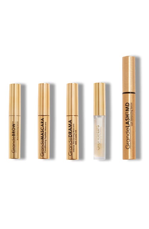 Grande Cosmetics The Far Out Five Superstar Set For Lashes, Brows & Lips In Transparent