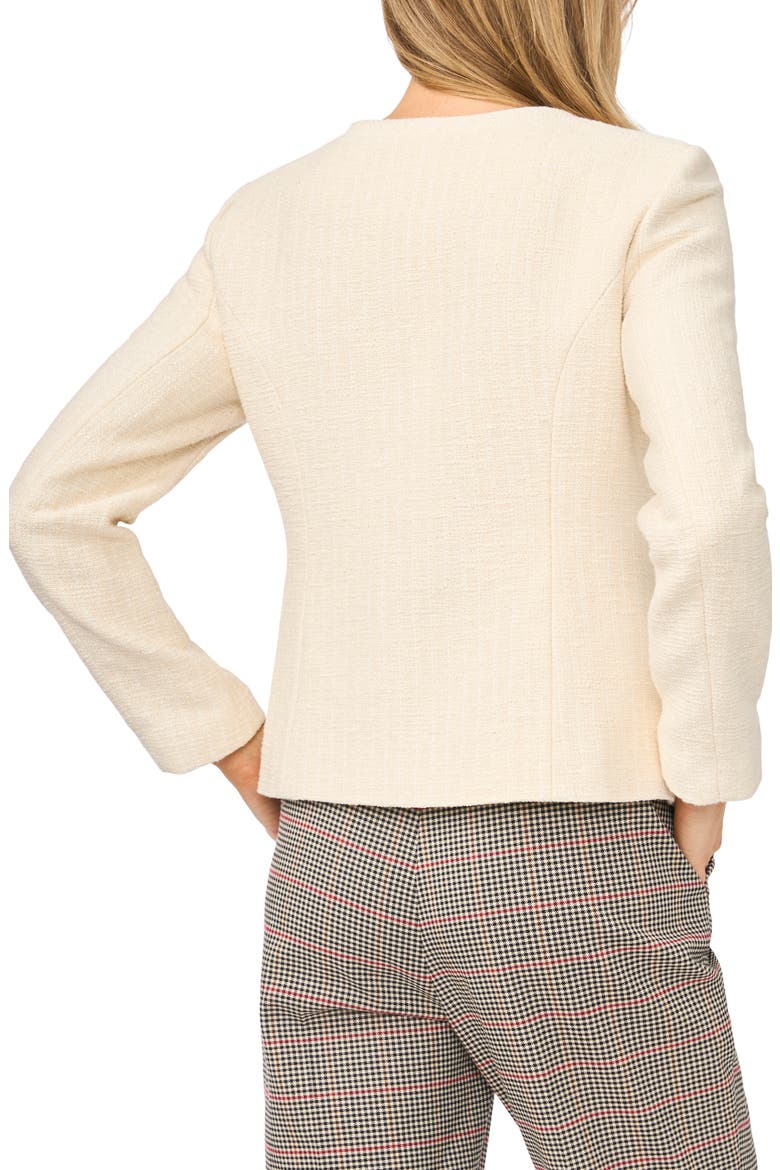 Collarless Jacket, Alternate, color, NEW IVORY