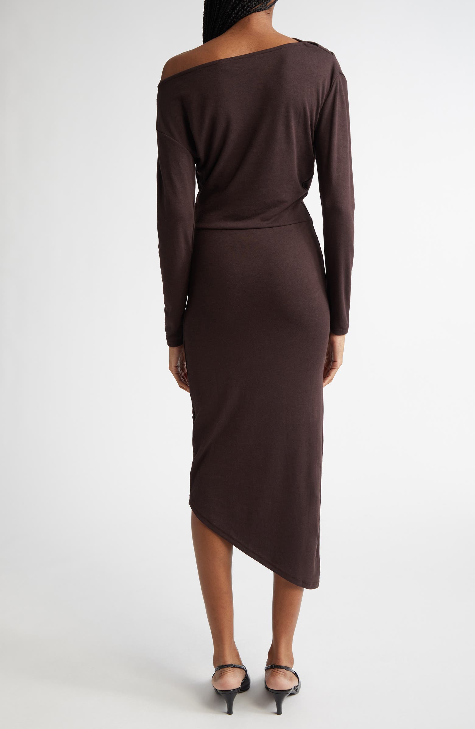 Reiss Fleur One-Shoulder Long Sleeve Asymmetric Dress | Nordstromrack