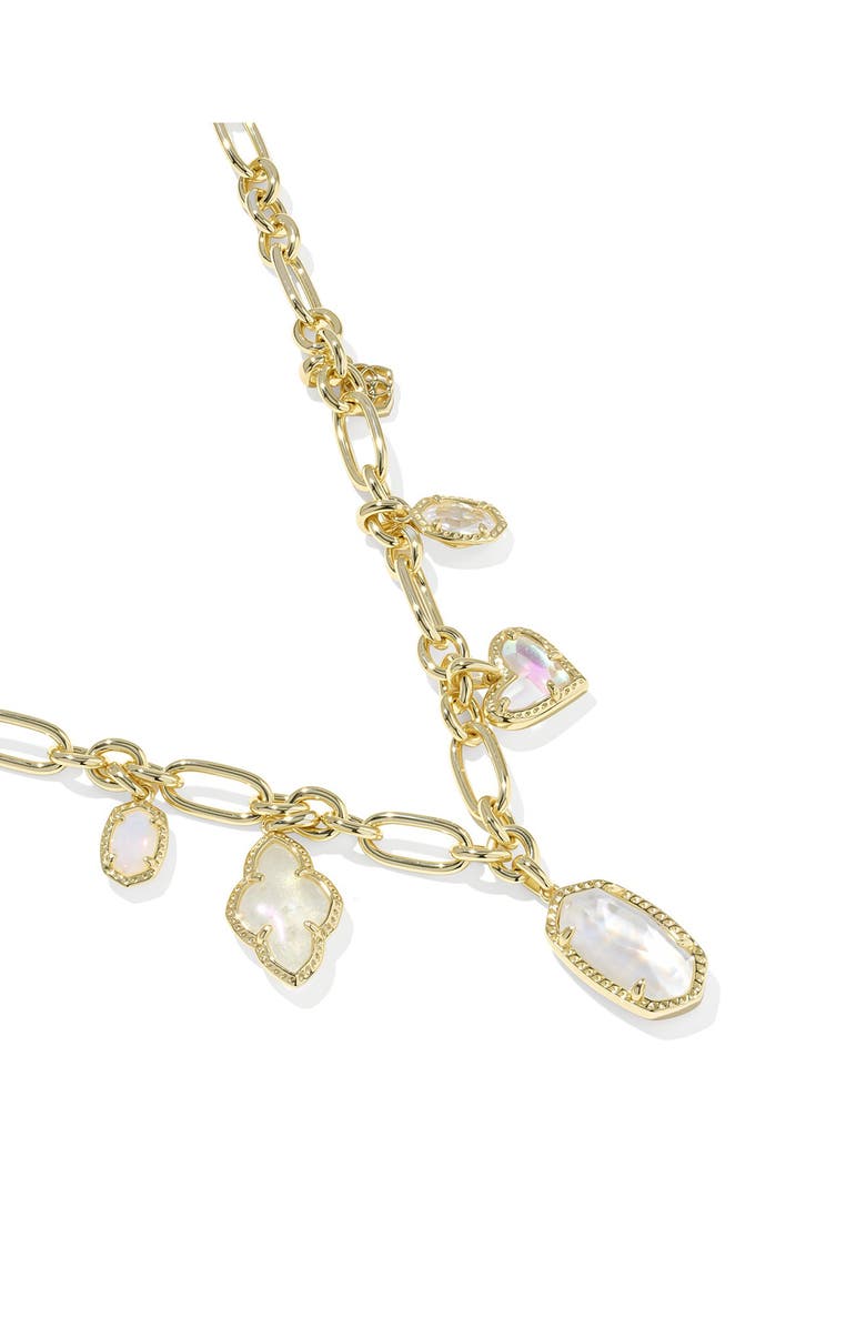 Kendra Scott Icon Charm Necklace, Alternate, color, Gold Neutral Mix