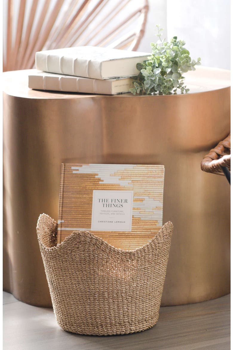 Scallop Edge Storage Basket, Alternate, color, Natural