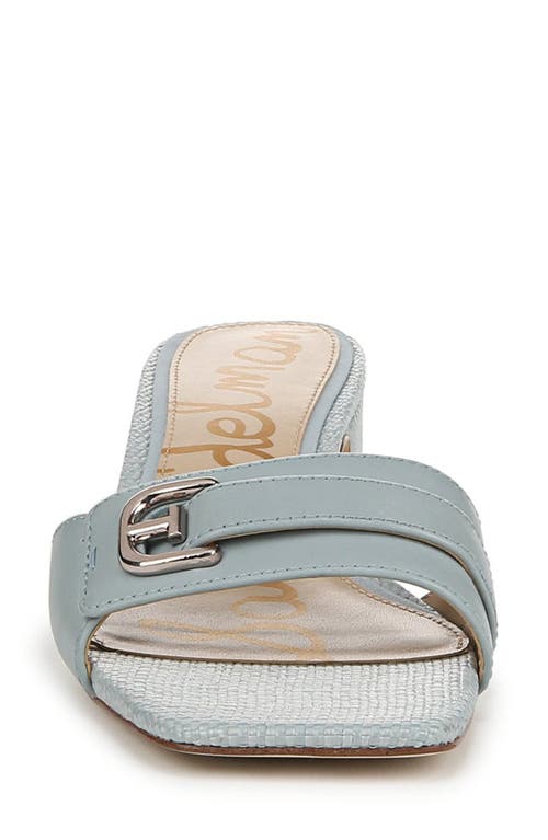 Sam Edelman Wilma Slip On Dress Sandal Cuoio Brown Woven Fabric In Blue