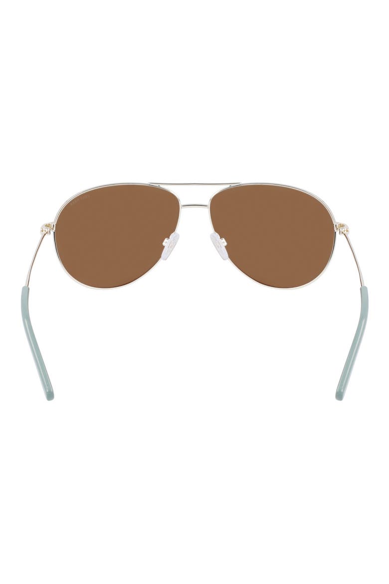 61mm Aviator Sunglasses, Alternate, color, GOLD