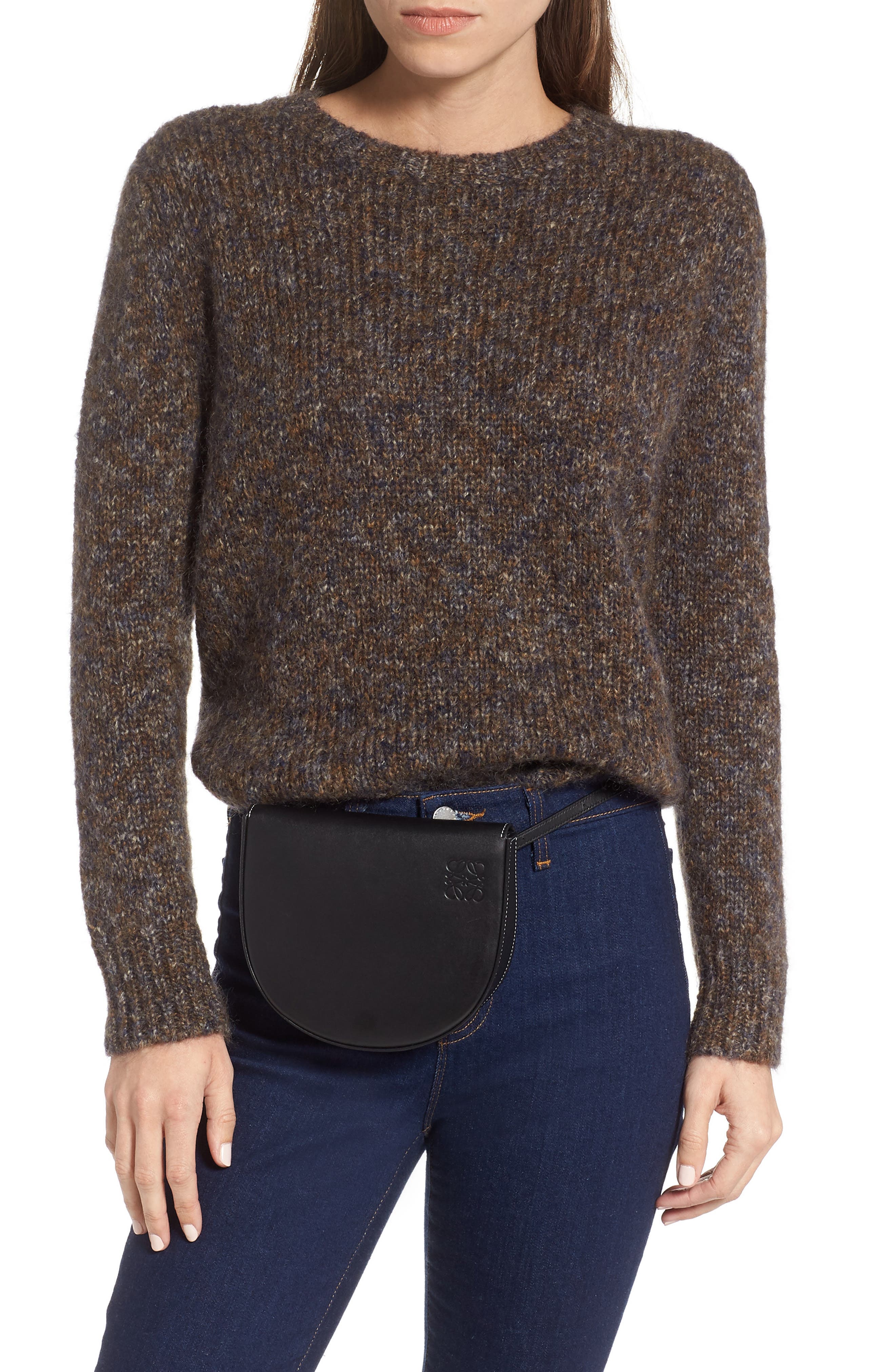 Loewe Mini Heel Leather Bag, Alternate, color, 