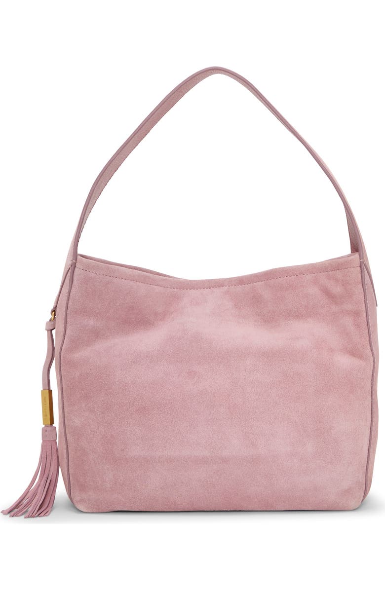Vince Camuto Aleah Suede Tote, Main, color, Cosmetic Pink