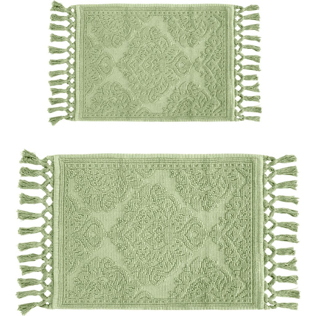 Jean Pierre New York Ricardo 2-piece Bath Mat Set In Green