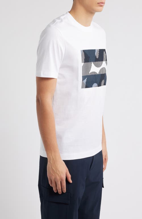 Hugo Boss Boss Thompson Logo Graphic T-shirt In Natural