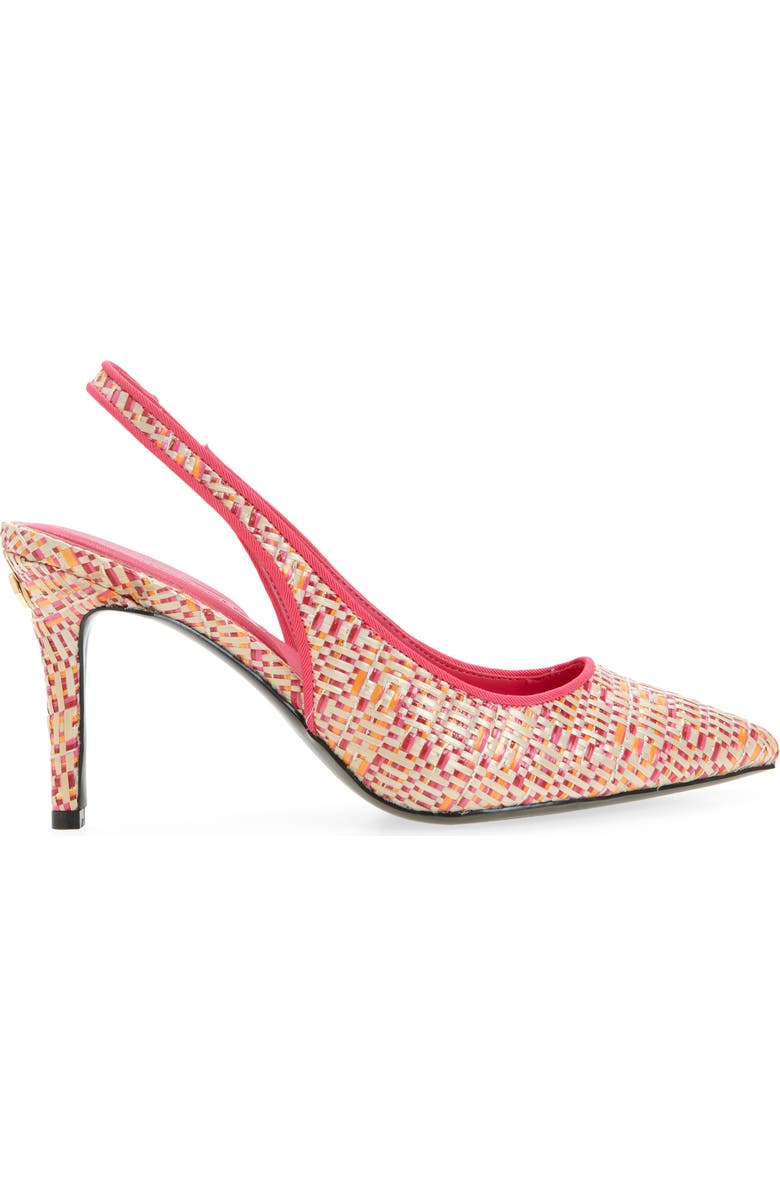 KARL LAGERFELD PARIS Rosalyn Pointed Toe Slingback Pump, Alternate, color, Teaberry