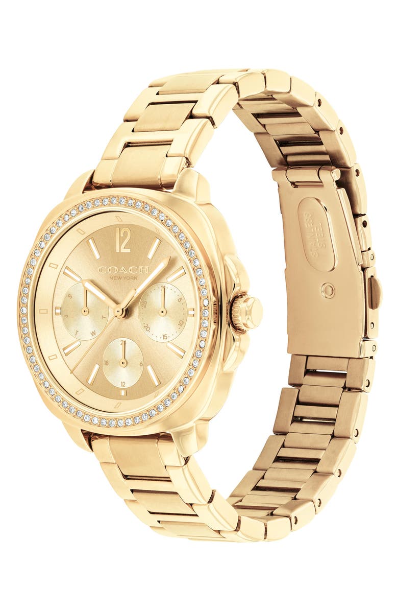 COACH Kitt Bracelet Watch, 34mm, Alternate, color, Gold