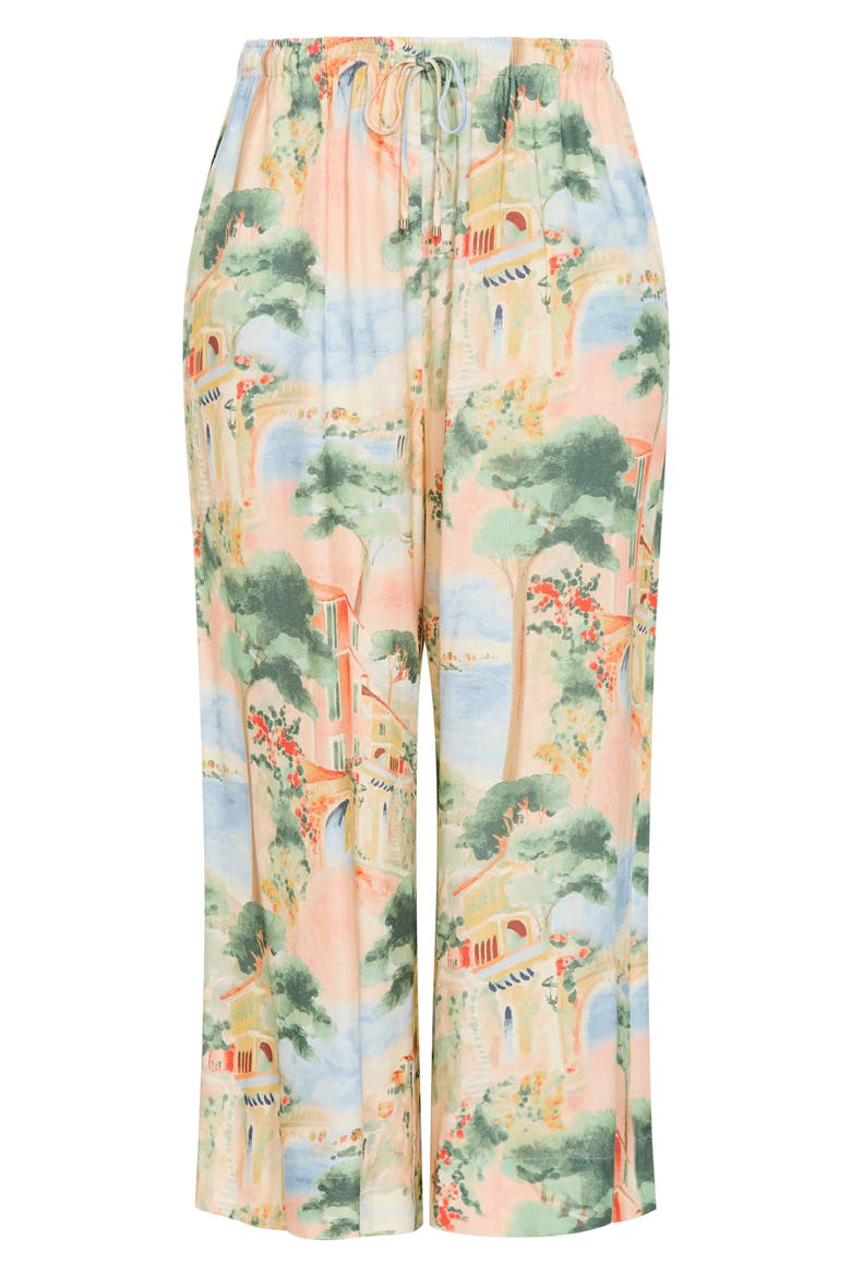 Halle Print Pants, Alternate, color, SARDINIA