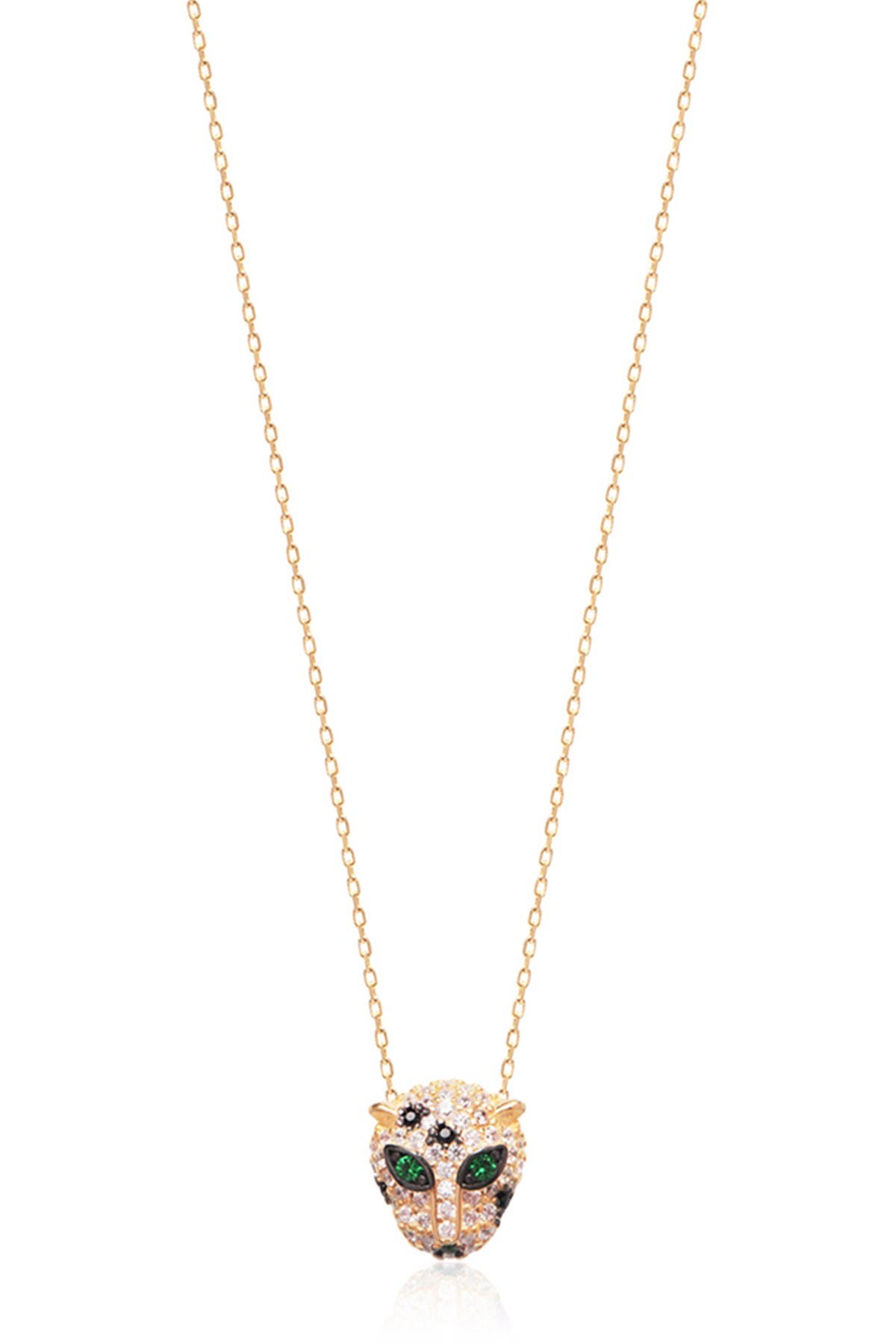 GABI RIELLE Pavé CZ Panther Pendant Necklace