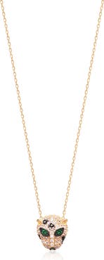 GABI RIELLE Pavé CZ Panther Pendant Necklace