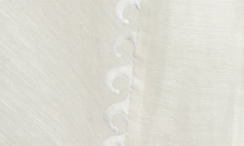 Zimmermann Balance Waterfall Belted High-low Linen & Silk Top In Ivory