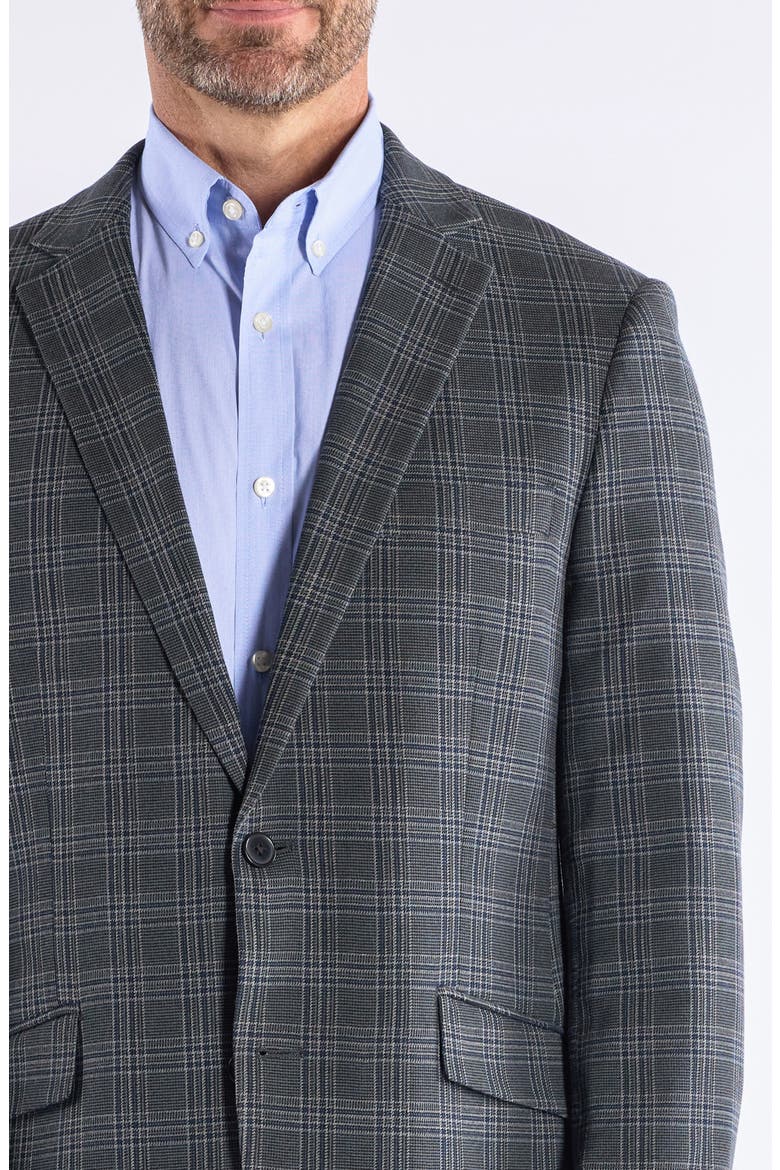 Plaid Sport Coat, Alternate, color, GREY