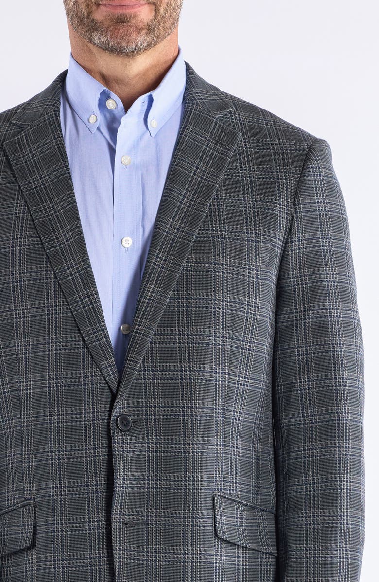 SAVILE ROW CO Plaid Sport Coat, Alternate, color, Grey