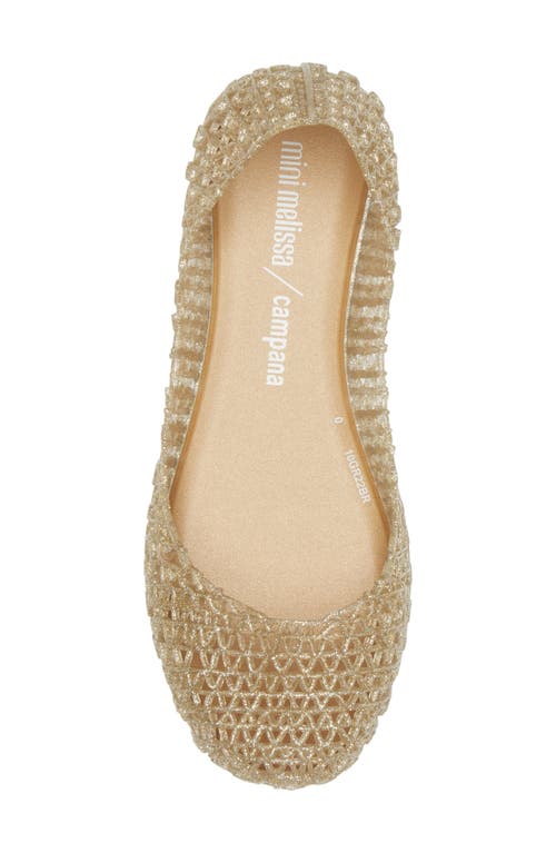 Mini Melissa Campana Zigzag Flat In Blue