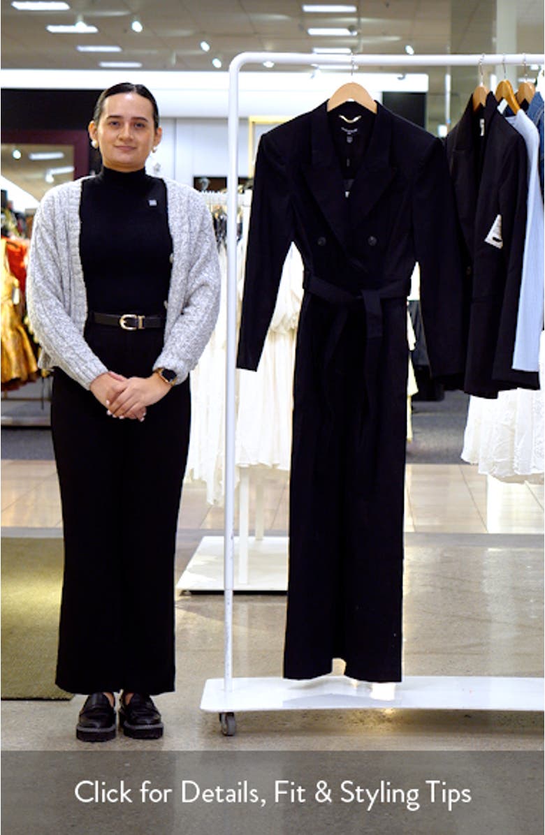 Ophelia Double Breasted Long Sleeve Blazer Maxi Dress, sales video thumbnail