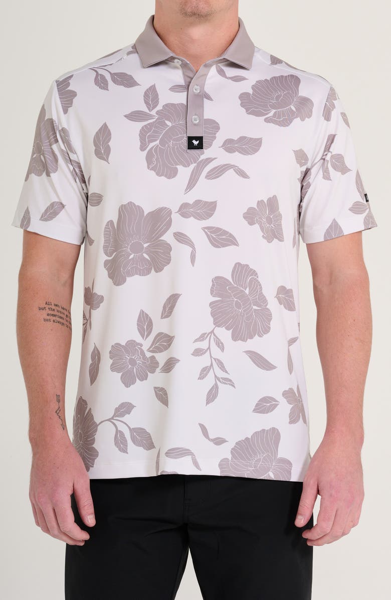 Bad Birdie Core Photosynthesis Floral Performance Golf Polo, Main, color,