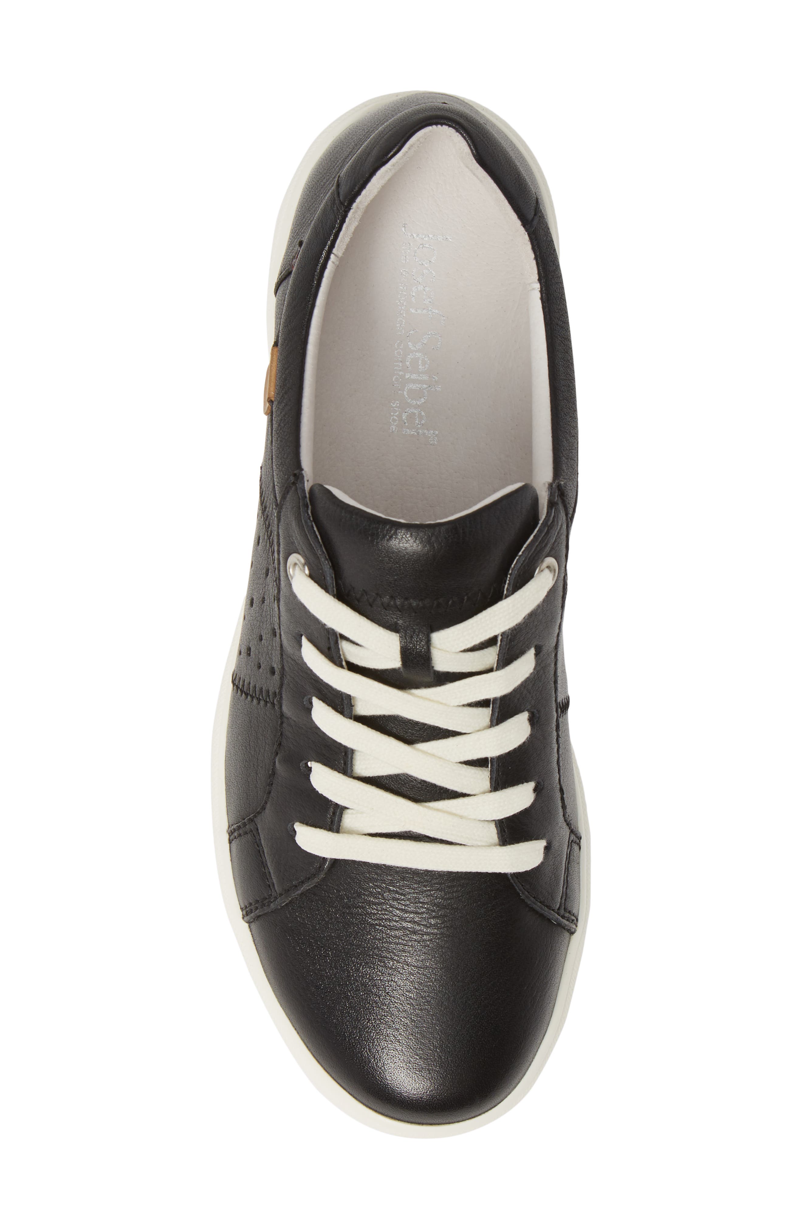 Josef Seibel Caren 01 Sneaker, Alternate, color, Black Leather