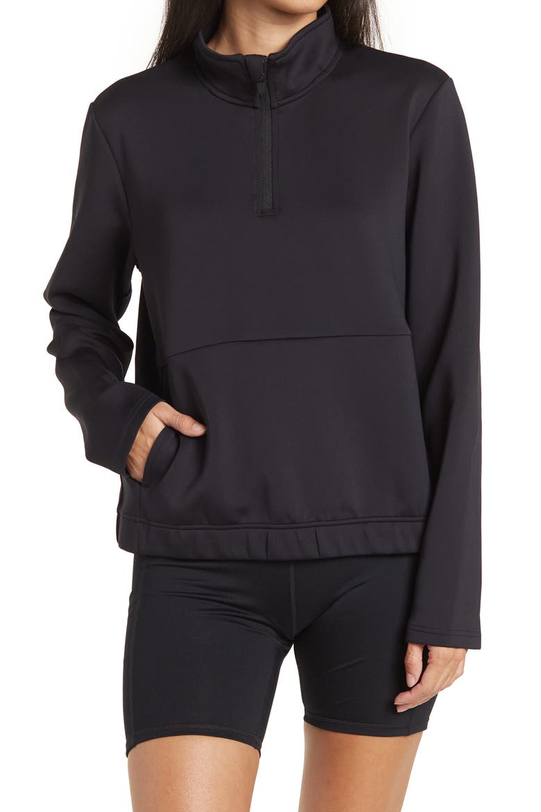 Go Time Travel Pullover, Main, color, BLACK