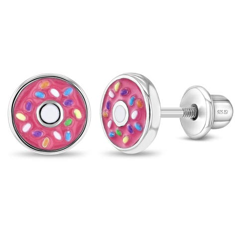 Frosted with Sprinkles Donut Earrings