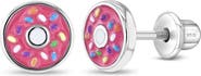 In Season Jewelry Frosted with Sprinkles Donut Earrings