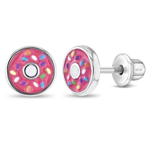 In Season Jewelry Frosted with Sprinkles Donut Earrings in Hot Pink at Nordstrom