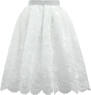 Lola + The Boys Butterfly Tulle Midi Skirt
