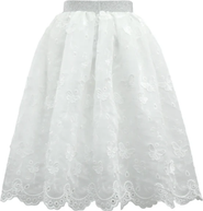Lola + The Boys Butterfly Tulle Midi Skirt