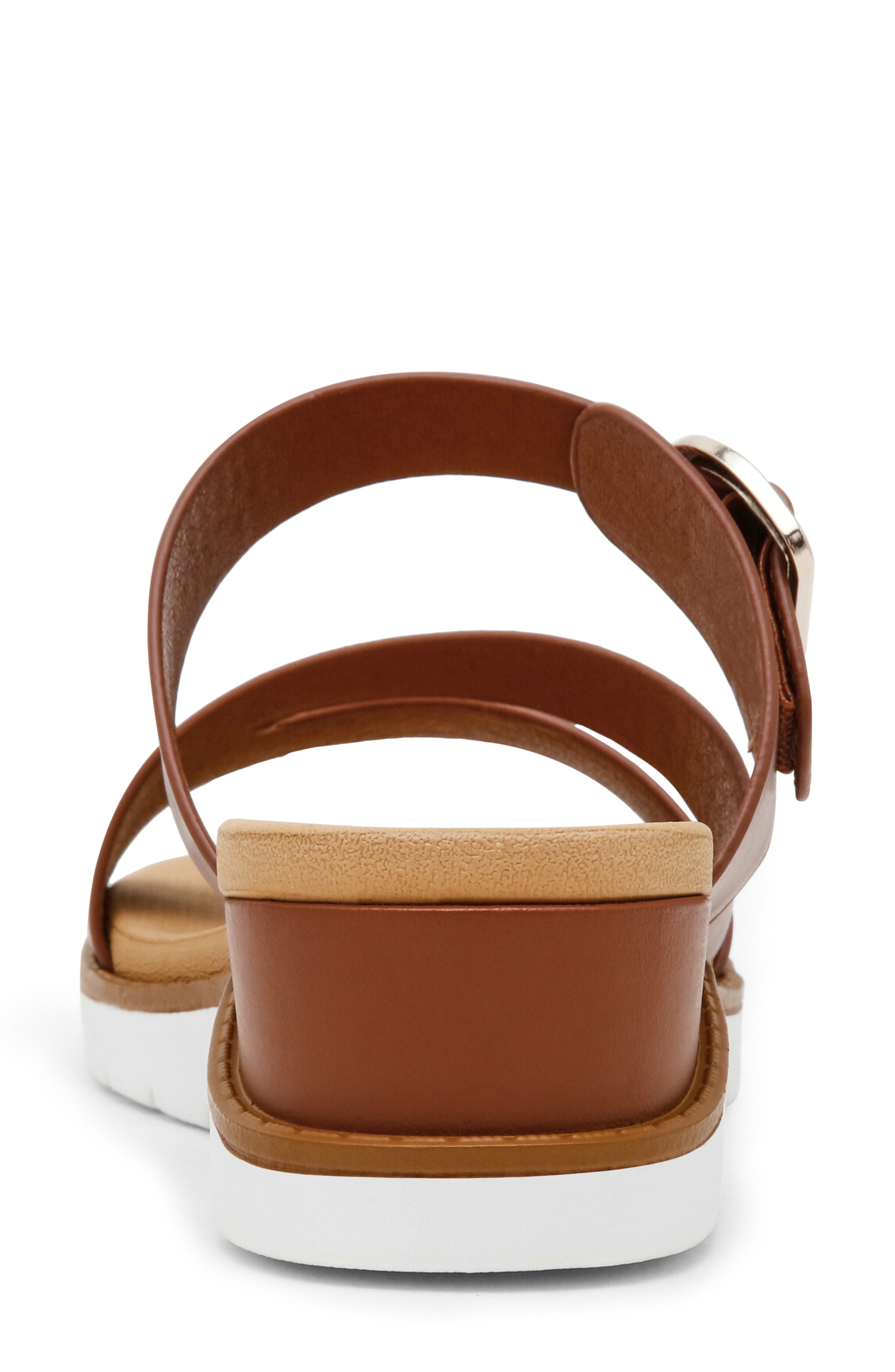 Lalasa Slide Sandal, Alternate, color, COGNAC