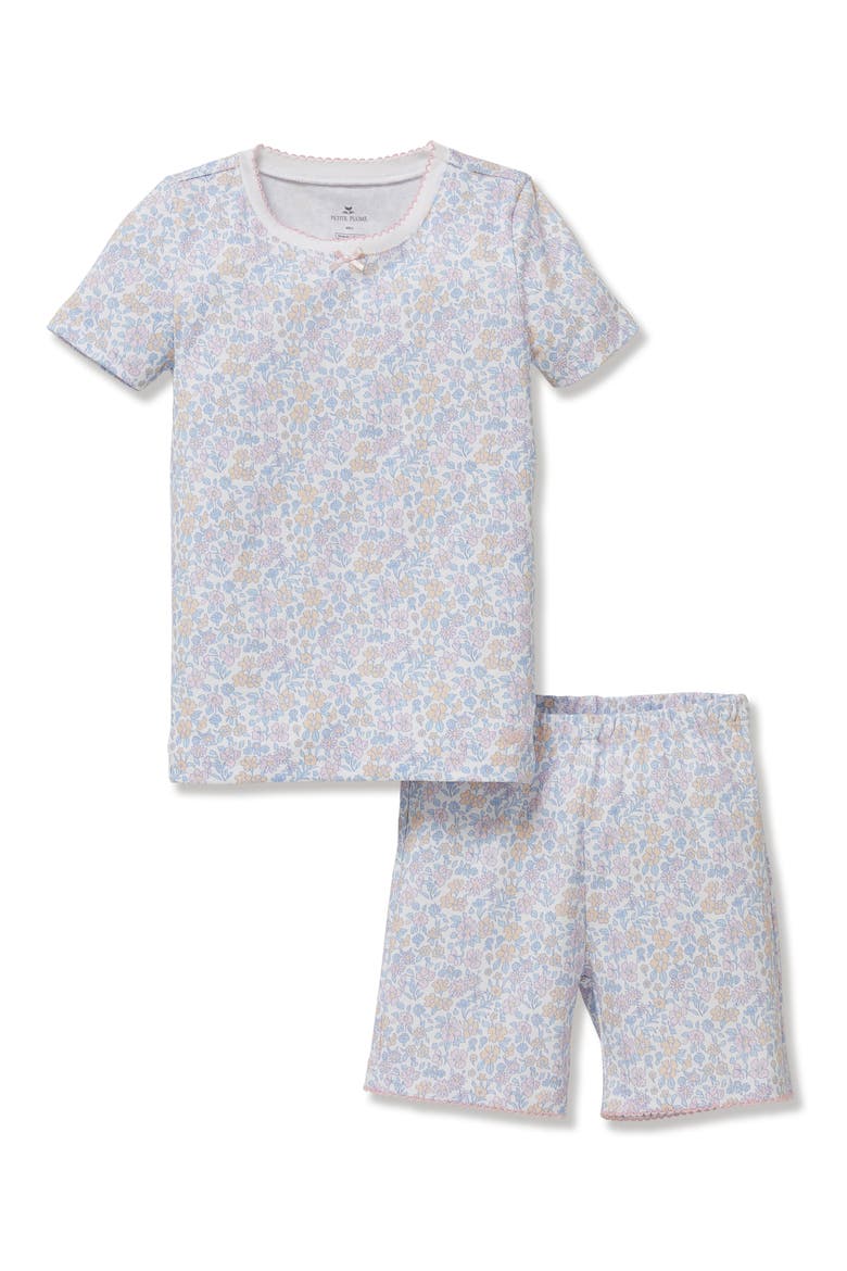 Fleur Blanche Fitted Short Set, Main, color, WHITE