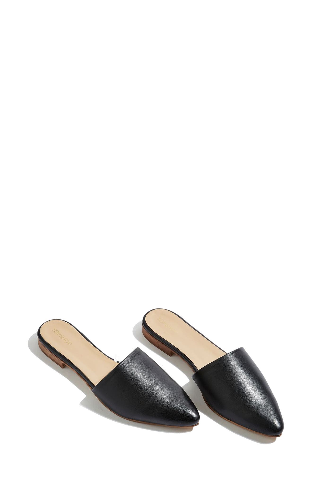 Topshop Angelina Flat Mule, Main, color, 