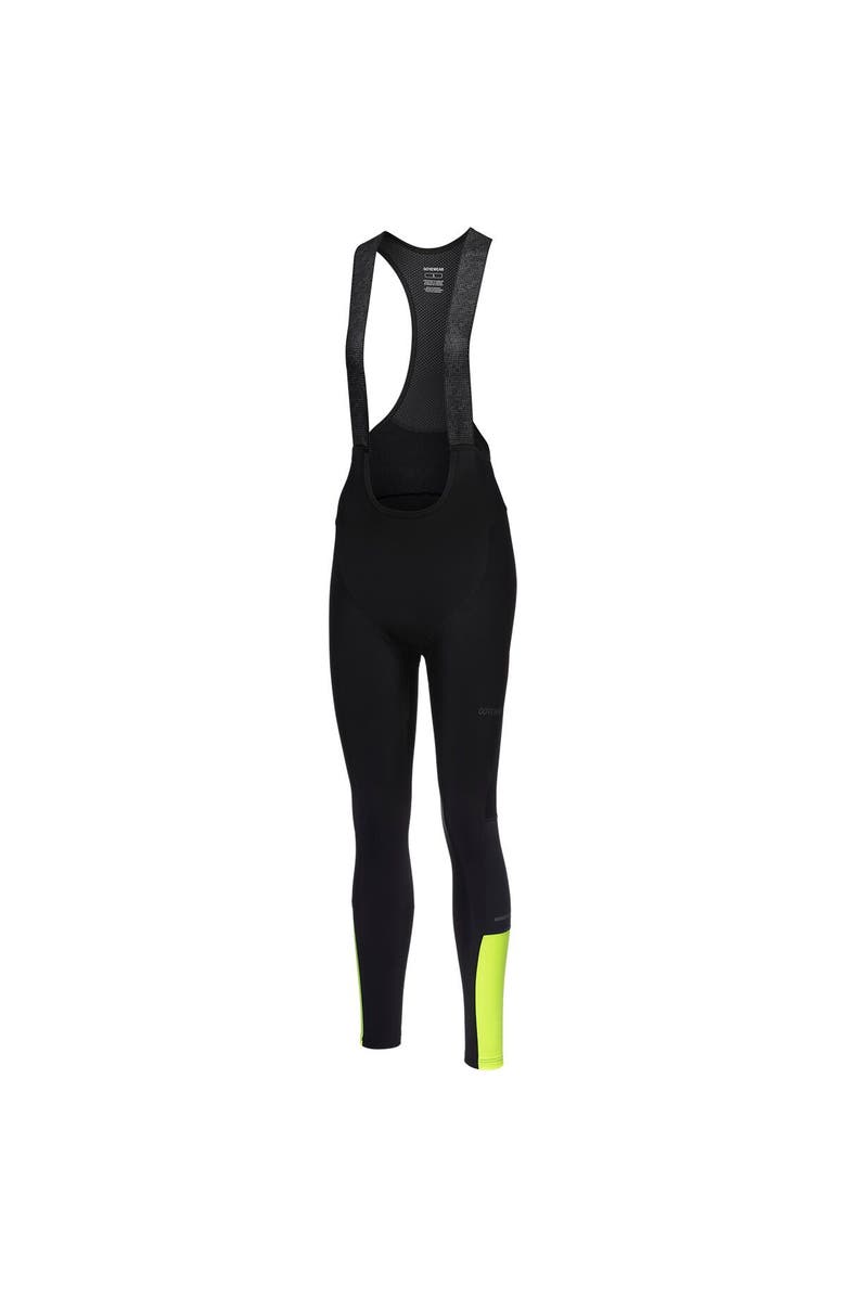 GOREWEAR Swiftride Thermo Bib Tights+ - Women's, Alternate, color, Black/Neon Yellow