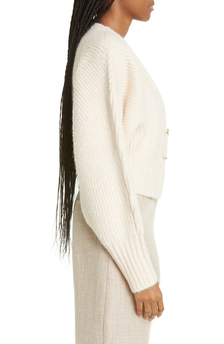 Cult Gaia Casella Metallic Toggle Cardigan, Alternate, color, 