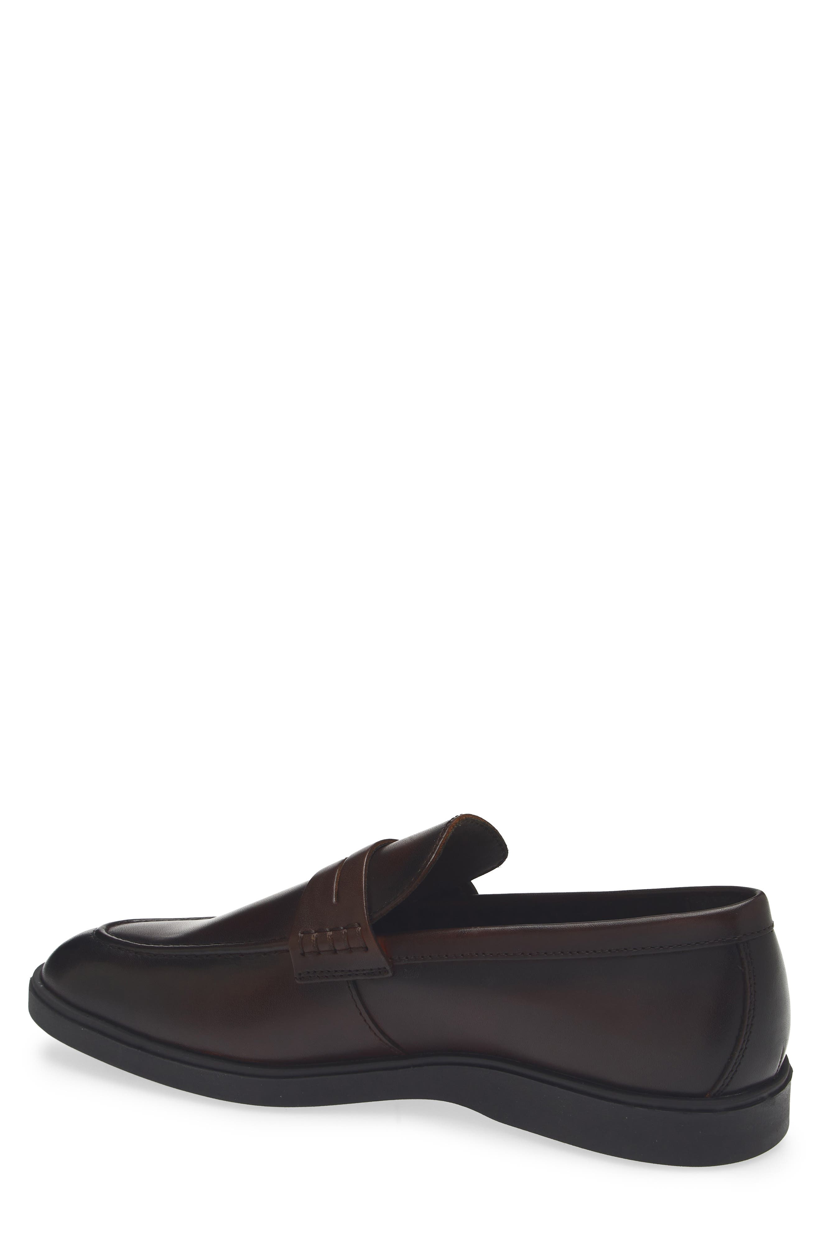 VITTORIO RUSSO Jimmy Penny Loafer, Alternate, color, Vit Val Dk Brown