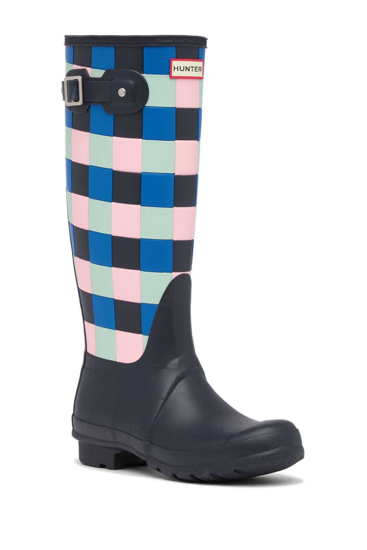 Hunter Original Tall Gingham Print Waterproof Boot (Women) | Nordstromrack