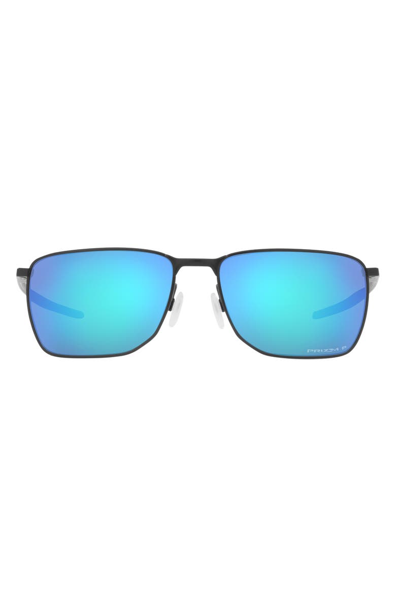 Oakley Ejector 58mm Prizm<sup>™</sup> Polarized Rectangular Sunglasses, Main, color, 