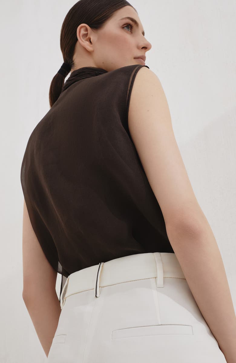 Brunello Cucinelli Slouchy trousers, Alternate, color, Panama