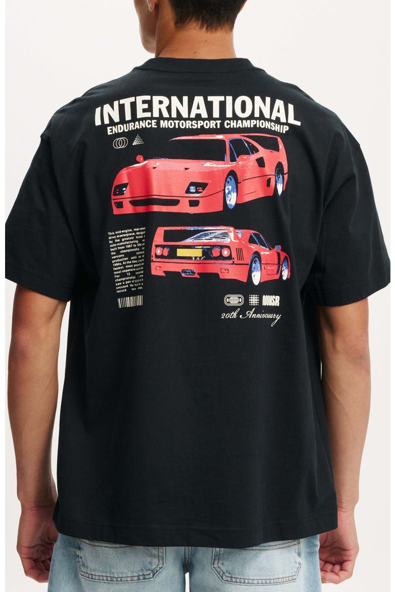 Men's Box Fit Graphic T-Shirt, Alternate, color, Black International