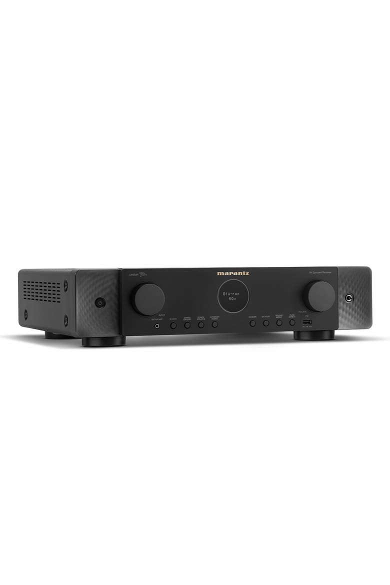 Cinema 70s Slimline 7.2 Channel 8K Home Theater Receiver with Dolby Atmos, DTSX, and HEOS Built-In, Alternate, color, Black